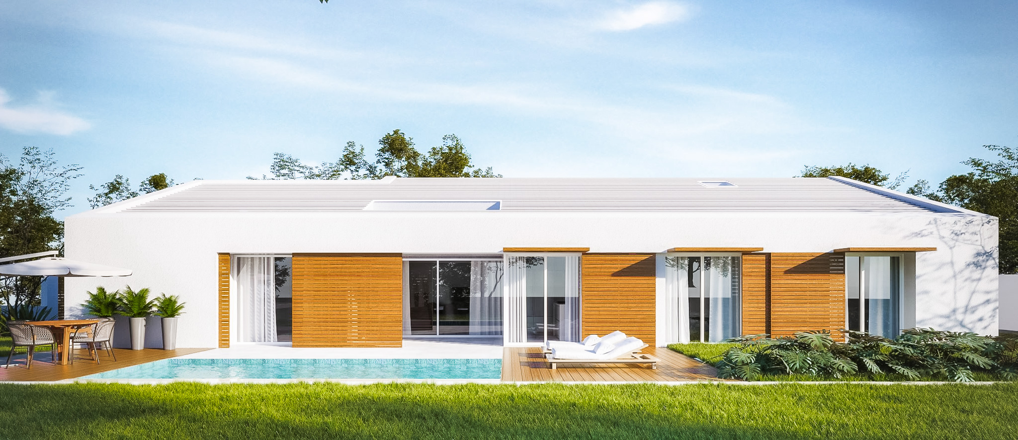 Casa Branca - Encosta do Sol, Caldas da Rainha - Fachada Piscina