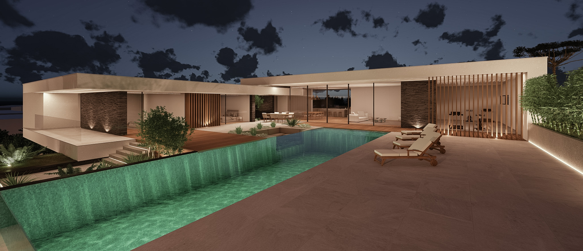 J613 - Praia D'El Rey - Perspectiva Piscina - MKM