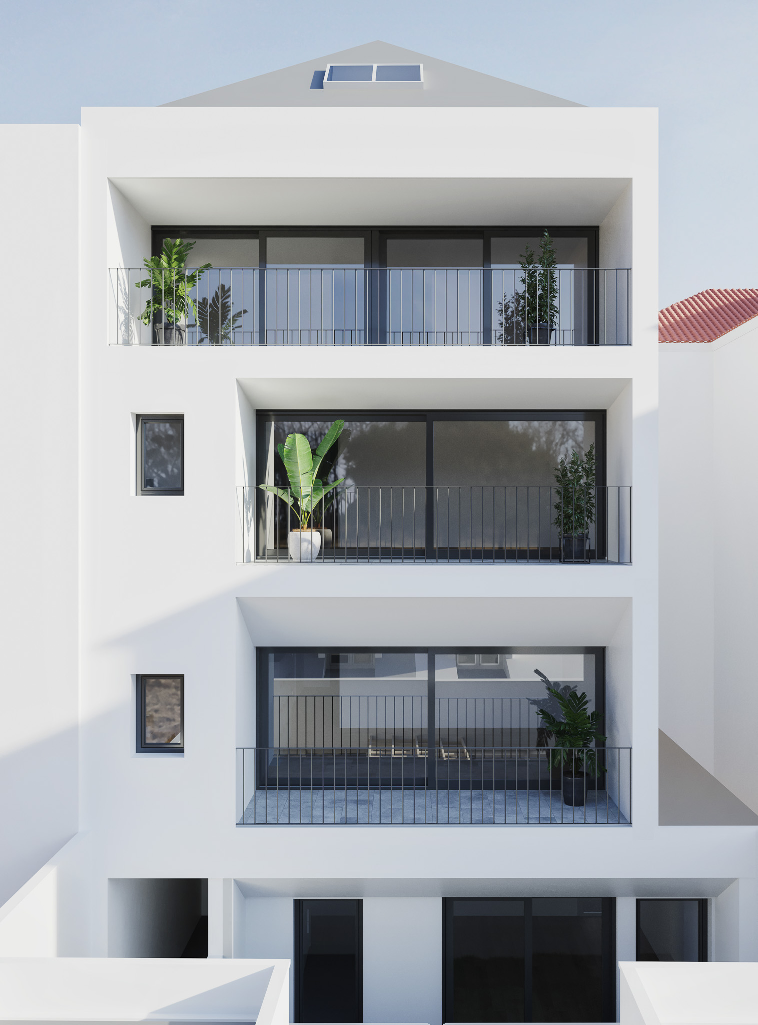 Pio 7 - Centro Histórico Caldas da Rainha - Fachada - Renderização 3D - MKM