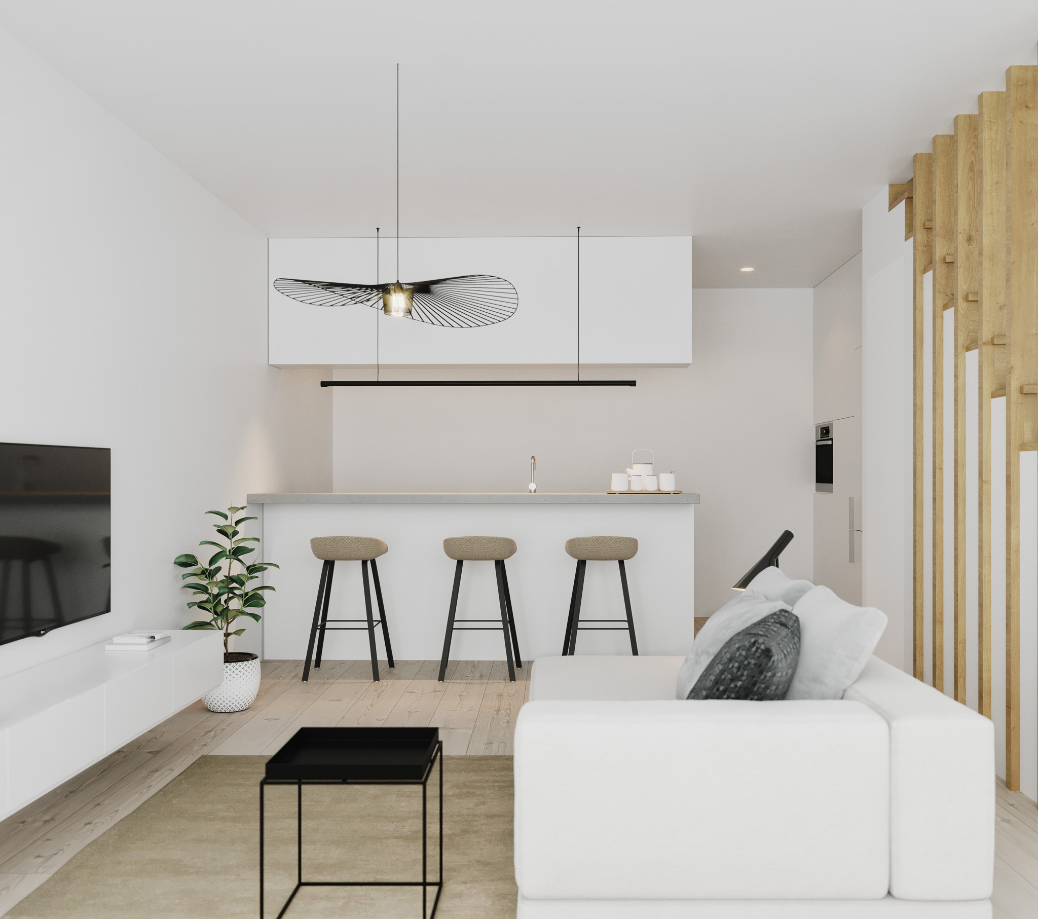 Pio 7 - Centro Histórico Caldas da Rainha - Sala e Cozinha - MKM