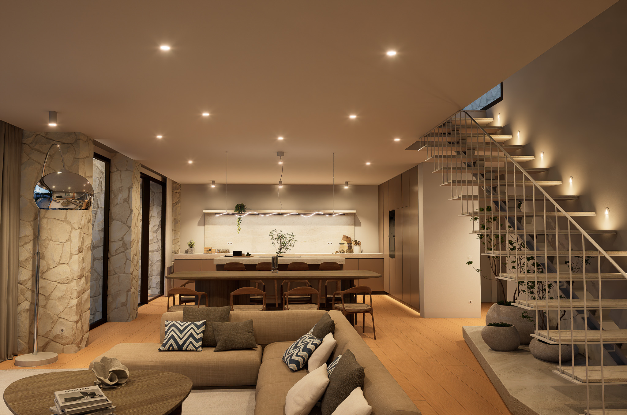 Villa 22 - Coto, Caldas da Rainha - Sala e Cozinha - MKM